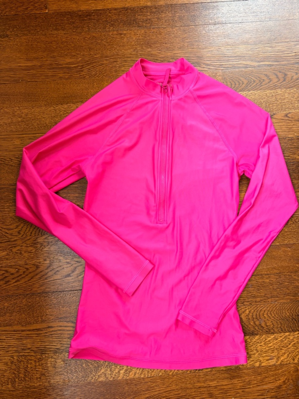 J. Crew Hot Pink Long-Sleeve Swim Coverup